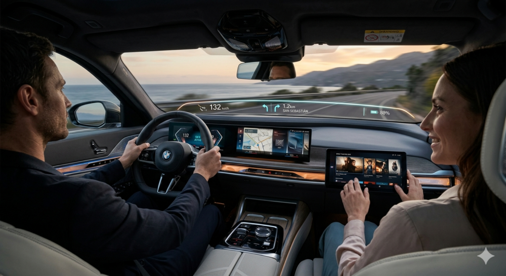 La Revolución del Habitáculo: BMW Panoramic iDrive y la Nueva Pantalla para el Acompañante